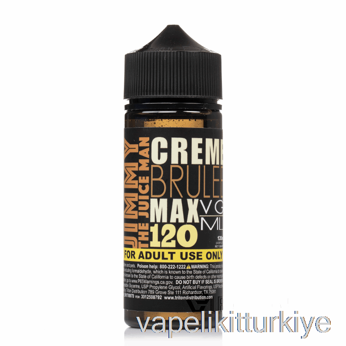 Vape Türkiye Creme Brulee - Jimmy The Meyve Suyu - 120ml 3mg